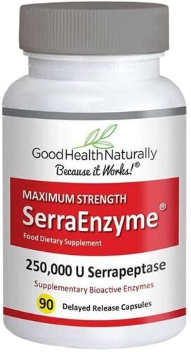 Serra Enzyme Serrapeptase  250,000iu CAPSULES - Photo 1 sur 2