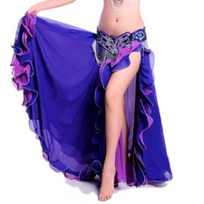 C234  Bauchtanz Kostüm Rock mit Schlitz Tribal Fusion  Belly Dance Skirt