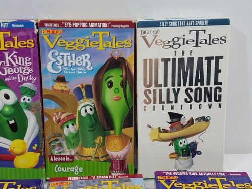 VeggieTales VHS Lot of 9 Tapes Ultimate Silly Song Easter Carol Big Idea - Picture 11 of 19