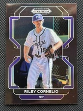 2022 Panini Prizm Draft Picks Black #PDP201 Riley Cornelio Washington Nationals