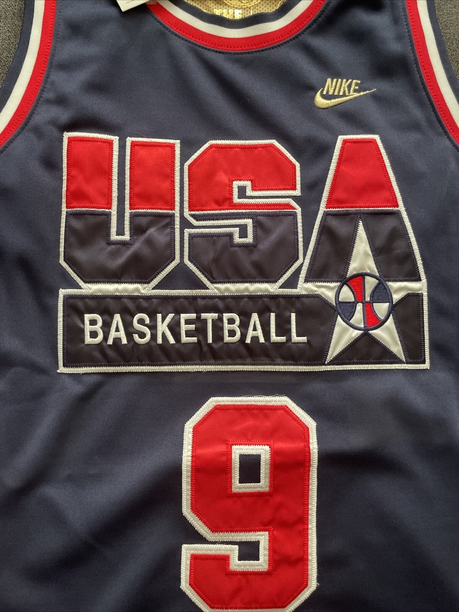 Nike Michael Jordan #9 USA 1992 Basketball Olympic Jersey Men's S