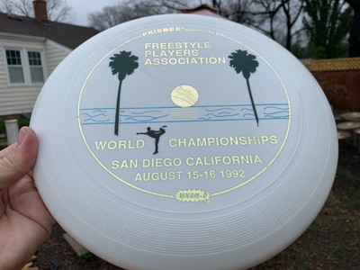 1992 Freestyle FPA  World Championships 82E Ultimate Disc Golf  Frisbee Wham-O 