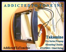 Telaio di montaggio preamplificatore Takamine assemblaggio COMPLETO / stringa ACCIAIO serie Pro