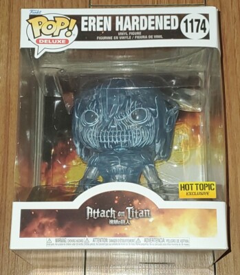 Funko Pop Deluxe #1174 Eren Hardened Attack On Titan Hot Topic Exclusive 