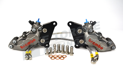 Brembo P4 30/34 Silver Caliper Conversion Kit for Suzuki