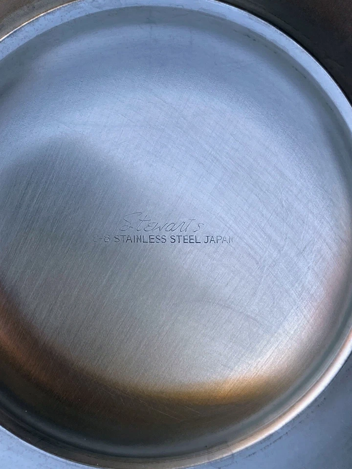 Vintage  Chip and Dip Platter Stainless Steel Tray 12”X 12” Made In Japan - Image 3 of 4