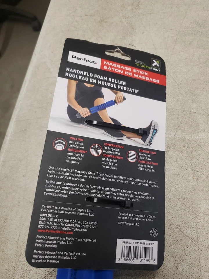 Rodillo giratorio de masaje perfecto/punto gatillo terapia de rendimiento 20" Foto 4 de 4