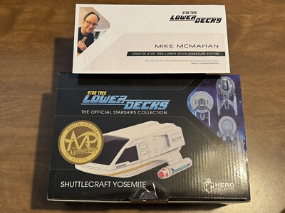 SHUTTLECRAFT YOSEMITE Eaglemoss Star Trek Lower Decks Mike McMahan Signature Ed