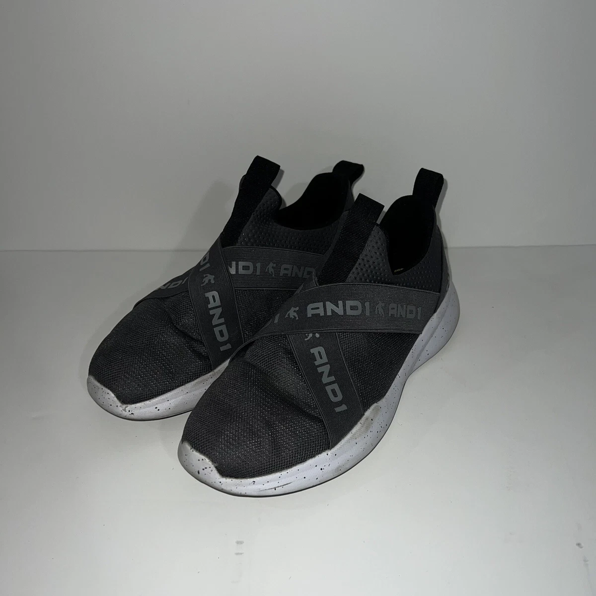 AND1 Men s Gray Slip on Memory Foam Athletic Lightweight Sneakers