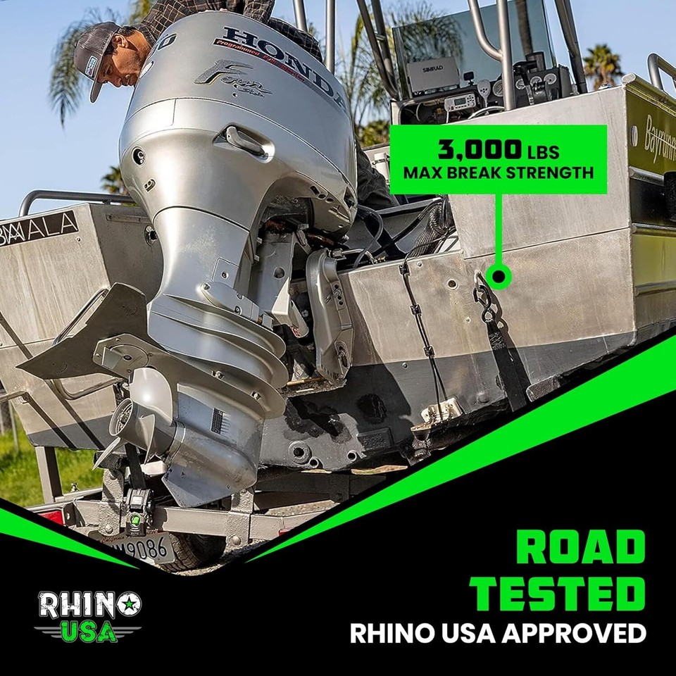 Retractable Boat Trailer Straps (2Pack) Heavy Duty 2 Inch x 42 Inch