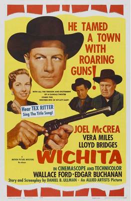 WICHITA Movie POSTER 27x40 B Joel McCrea Vera Miles Lloyd Bridges Wallace Ford