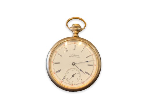 Antique, L.J Stieglitz, Faribault . Minn , gold, pocket watch