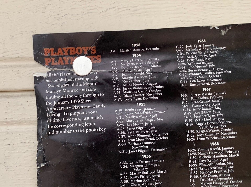 Playboy Playmates Vintage Poster 1979 ORIGINAL 26.5" x 38.5" 225 eBay