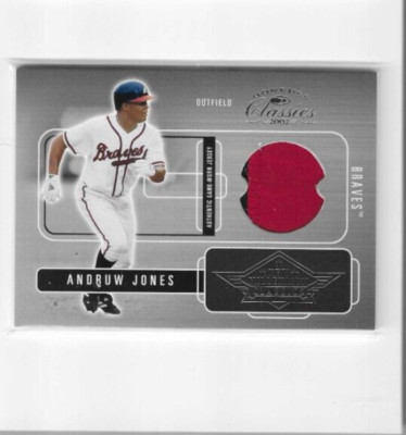 2002 Donruss Classics New Millenium Classics Andruw Jones Jersey #'d 272/350