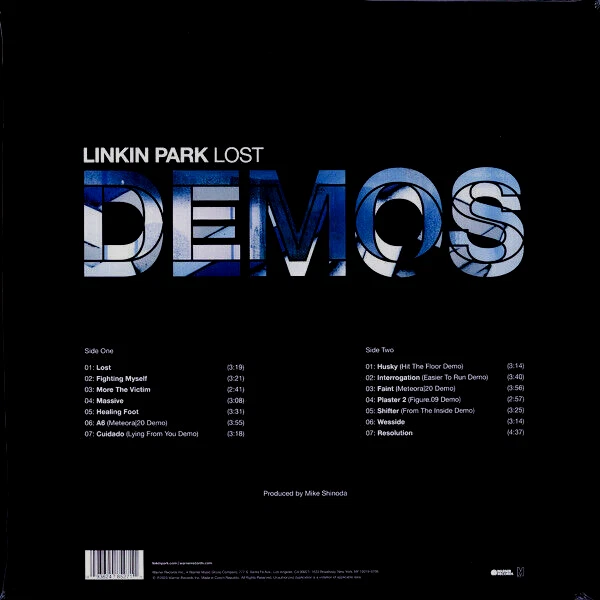 LINKIN PARK    LOST DEMOS   LTD. ED.  TRANSLUCENT SEA BLUE VINYL  LP   NEU & OVP - Bild 2 von 2