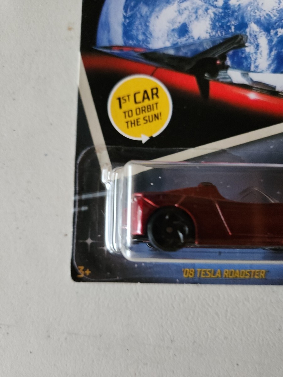 2019 Hot Wheels 08 Tesla Roadster ELON MUSK First Car Orbit