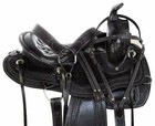 Premium Leather Western Racing Horse Tack Saddle With Padded Seat Size 10"-18.5"