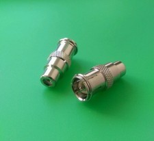  5 PCS F Quick Male to RCA Female Adapter