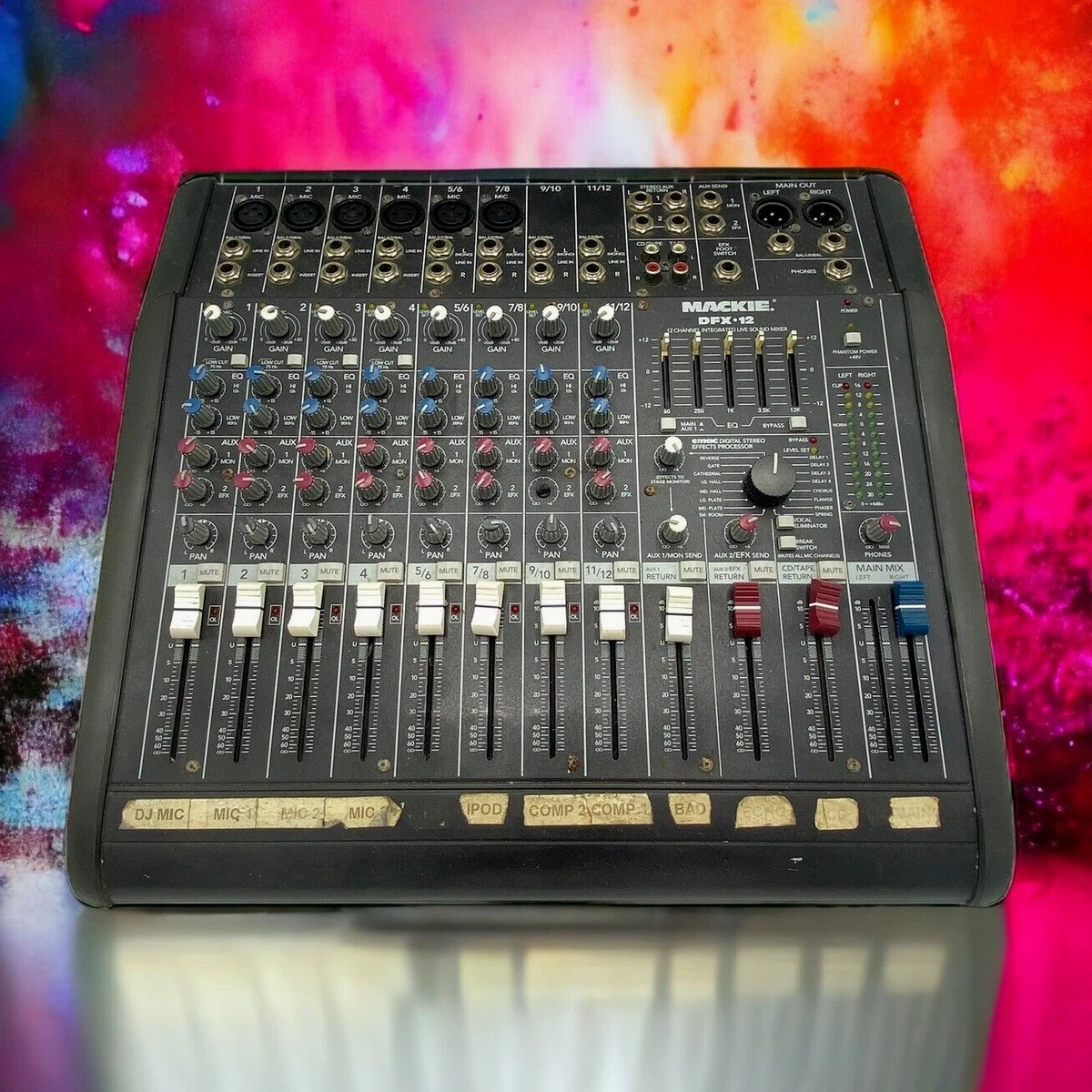 Mackie DFX 12 Channel Integrated Live Sound Mixer, 60 OFF