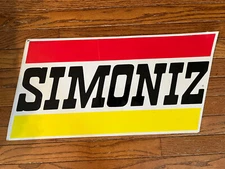 Original Vintage Huge SIMONIZ Sticker ~24x12”