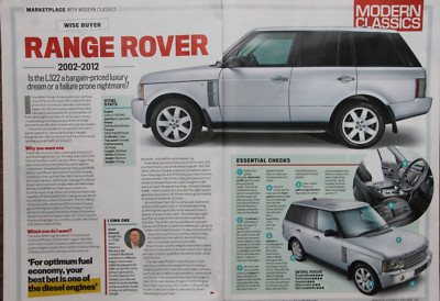 Range Rover Register Magazine Original Wise Buyer 2022 PC magazine article: RANGE ROVER L322 (2002 ...