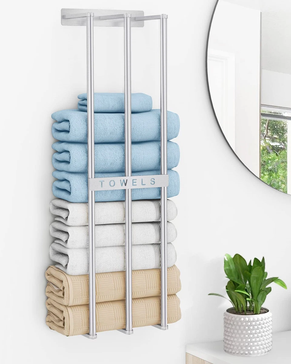 Bathroom Towel Storage Wall, Bethom Towel Rack for Bathroom Wall Mounted,  Bath 6 | eBay
