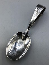 Nursery Rhyme Baby Spoon, Sterling Silver "Little Jack Horner" 3.75"