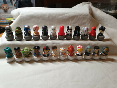 KOMPLETTE SERIE ROLLINZ ESSELUNGA STAR WARS ZWEITE SERIE 24 FIGUREN