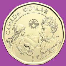 2024 Canada Literary Icon Montgomery Non-COLOR Loonie. Mint UNC One Dollar Coin