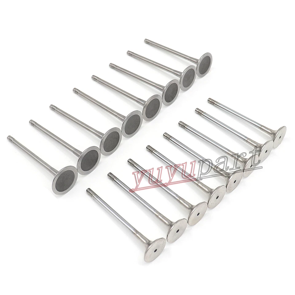 Juego de válvulas de escape de admisión de 6 mm OEM para Audi A4 A5 Q5 VW Tiguan Passat 1.8 2.0T Foto 3 de 4