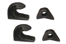 1xSatz Koppelhaken Fanghaken Anschweißhaken Euroaufnahme 👨‍🌾 Verriegelung