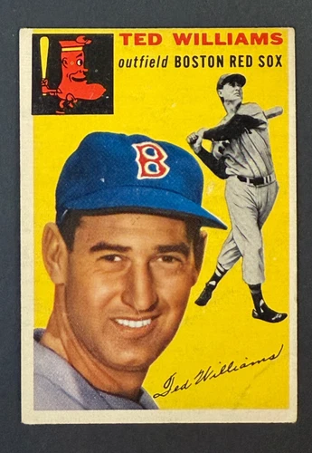 1954 Topps #250 Ted Williams VG. Boston Red Sox. Crease