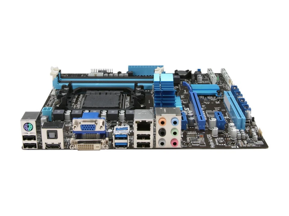 ASUS M5A88-M Rev 1.01 AMD 880G Socket AM3+ SATA 6Gb/s HDMI mATX Motherboard - Image 2 of 3