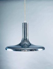 Pendelleuchte Pendellampe Deckenlampe Chrom Lampe Design Italy Modern 1970er