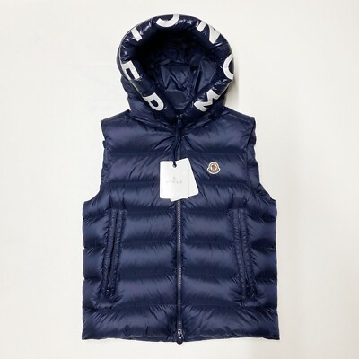 100 % AUTHENTISCH MONCLER MONTRUEIL GRÖSSE 2 M MEDIUM GILET WESTE MARINEBLAU JACKE HERREN