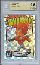 2017 DONRUSS WHAMMY MIKE TROUT #W1 BGS GEM MINT 9.5 