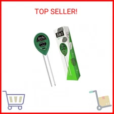 Soil PH Meter Soil Moisture Sensor 3-in-1 Soil Moisture/Light/pH Test Kit for In