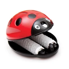 Ladybug Crumb Sweeper | Carpet Dust & Dirt Collector | Manual Roller Brush Clean