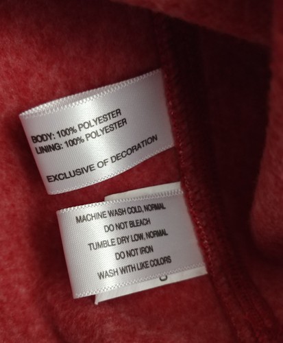 NWT Cutter & Buck M Poly Full Zip Sport Jacket Red Spark System Free Ship Mens - Picture 9 of 10
