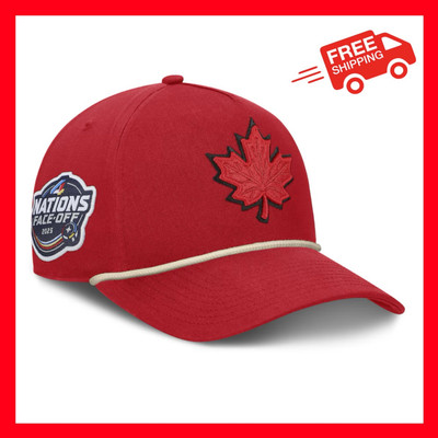 NEW Canada Fanatics 2025 4 Nations Face-Off Pinch Front A-Frame Adjustable Hat  