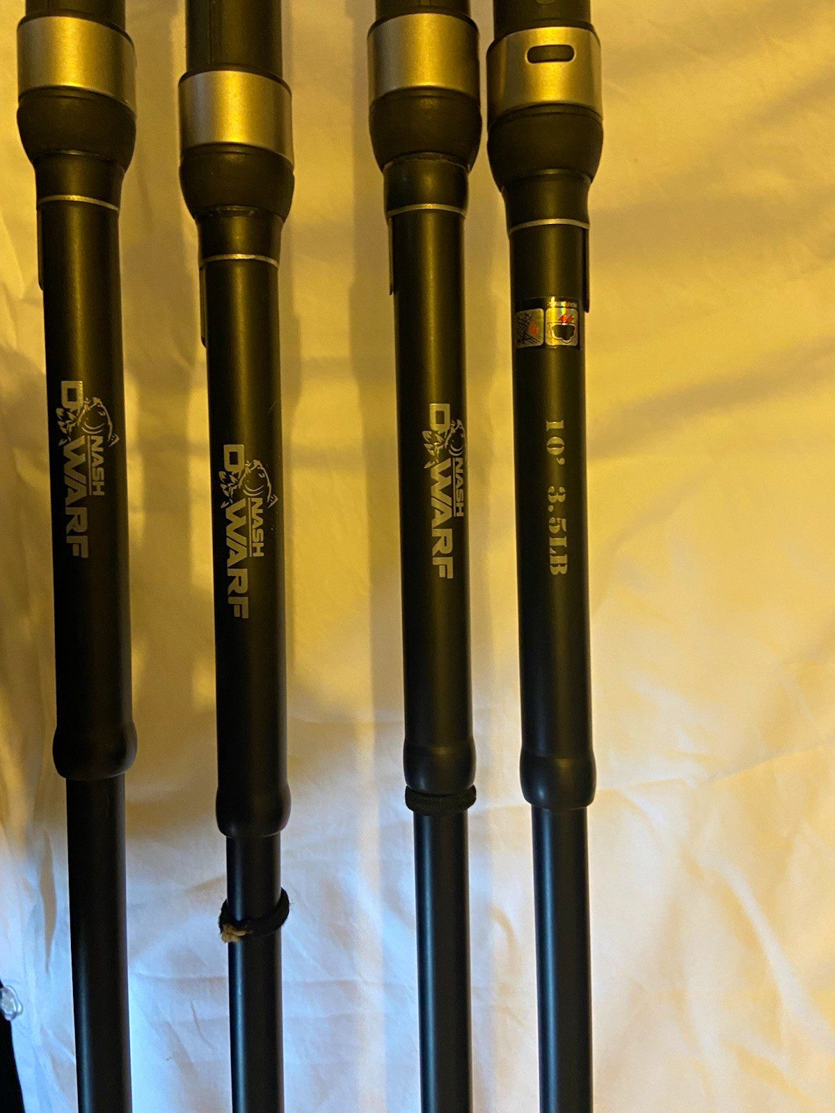 Nash Dwarf 10ft 3.5lb Carp rod x4
