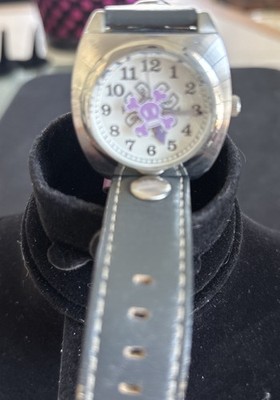 Julius And Friends Monkey WATCH Gray Leather Band Analog Quartz Needs Battery