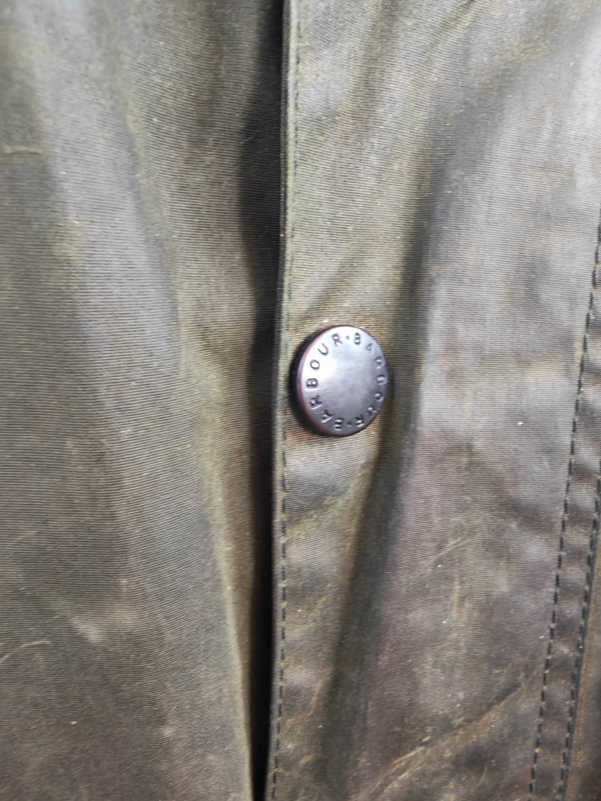 Vintage 1994 Men's Barbour Westmorland Waxed Cotton Gilet Olive Extra Large image 9