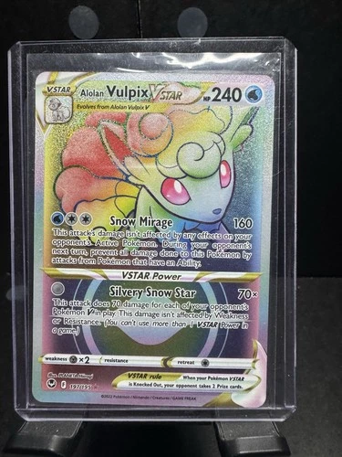 Alolan Vulpix VSTAR (Secret) 197/195 Swsh12: - Silver Tempest Holo