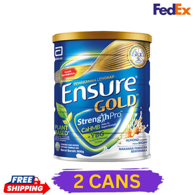 2 X Abbott Ensure Gold Plant Based Almond 800g Middle-Age & Elderly Milk - FREE