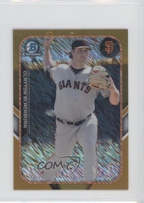2015 Bowman Gold 46/50 Clayton Blackburn #FFM-CBL m1u