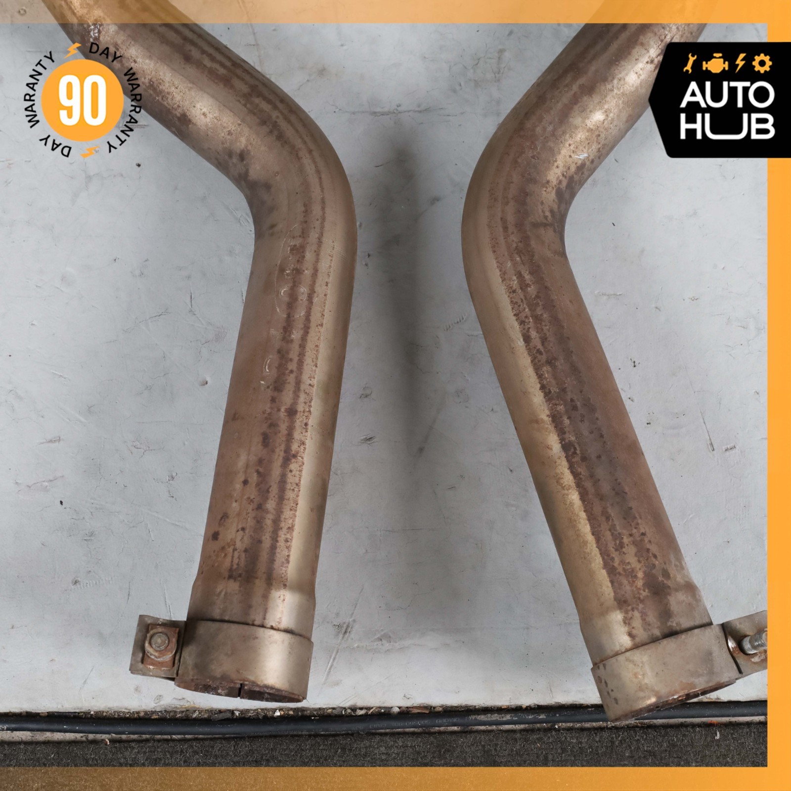 13-17 Bentley Continental GT GTС 4.0L V8 Exhaust Mufflers Set 3W0253611E OEM