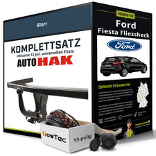 Für FORD Fiesta VI Typ CB1 , CCN Anhängerkupplung starr +eSatz 13pol uni 08- NEU