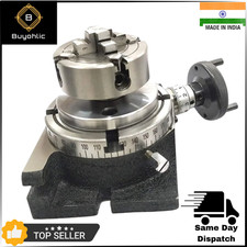 Piccolo tavolo rotante con mandrino indipendente da 70 mm e ganascia e...