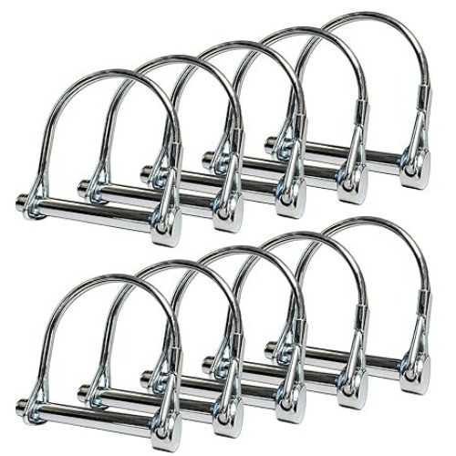 10 Pack, Trailer Coupler Pin and Safety Locking Pin, 2-1/8